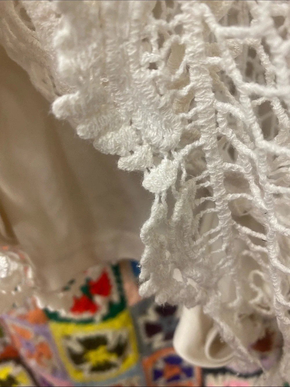 iris Cream Crochet Lace Drawstring Women’s Shorts